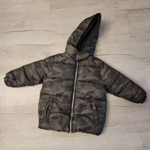 Kids Camouflage Puffer Jacket